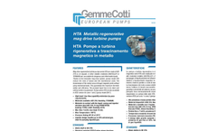 Model HTT - Thermoplastic Regenerative Mag-Drive Turbine Pumps Brochure