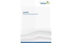 EnviroFALK - Model LetzTOC - TOC Measurement Device - Brochure