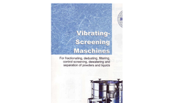 Minox - Model MTS-V - Vibrating Tumbler Screening Machines - Brochure