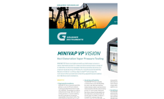 MiniVap - Model VP/VPL Vision - Vapor Pressure Tester Brochure