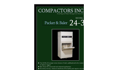 Vertical Compactors - Model 24-30 Packer & Baler Brochure