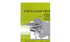 Can & Glass Crushers - Model 250 Brochure