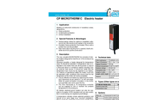 Microtherm - Model CP -C - Electric Heater- Brochure