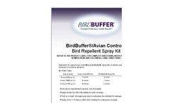 BirdBuffer - Avian Spray Kit - Brochure