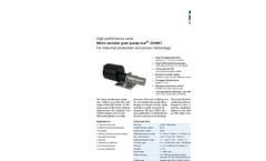 Model MZR -7208X1 - Micro Annular Gear Pump Brochure