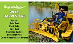 Best Aquatic Weed Harvester and Work Boats - Weedoo Boats - Video