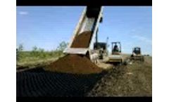 Installing Infill in a Geoweb Haul Road - Video