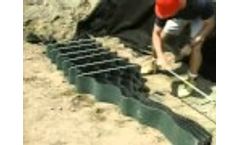 How to use Stretcher Frames & Stretcher Bars with the Geoweb Geocell Retaining Wall System - Video