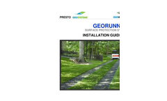 GeoRunner Surface Protection Installation Guidelines - Brochure