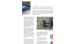 Verderflex - Peristaltic Pumping Solutions for the Water and Wastewater Industries - Brochure