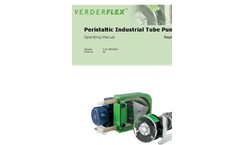 Verderflex - Rapide Peristaltic Industrial Tube Pump - Operating Manual