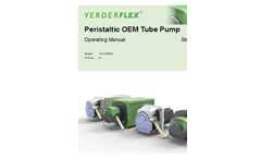 Verderflex Steptronic - Model EZ - Peristaltic OEM Tube Pump - Operating Manual