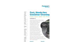 AaquaTools - CartBlaster II - Container Cleaning System - Data Sheet