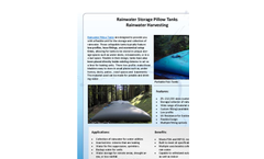 Rainwater Storage Pillow Tanks - Rainwater Harvesting - Brochure