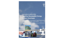 Renewables Academy Online  - Certified Renewable Energy Project Developer - Brochure