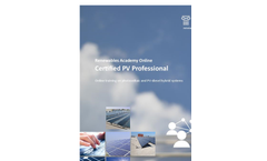 Renewables Academy Online  - Certified PV Professional - Brochure