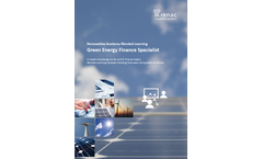 Renewables Academy Blended Learning - Green Energy Finance Specialist - Brochure