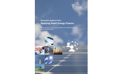 Renewables Academy Online - Applying Green Energy Finance - Brochure