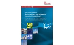 Brochure: Green Hydrogen and Renewable Power-to-X Professional