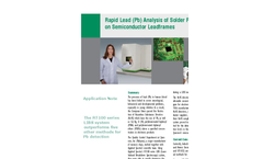 Rapid Lead (Pb) Analysis of Solder Plating on Semiconductor Leadframes (pdf) Brochure