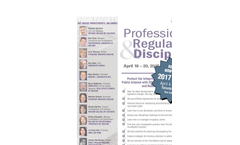 Professional Regulation & Discipline Training Seminars Brochure