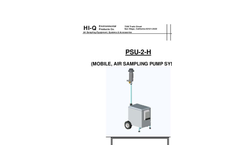 Model PSU-2-H - Mobile, Air Sampling Pump System - Operation Manual