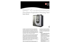 FAAST - Model LT - Loop Based Aspirating System - Technical Datasheet