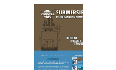 Cornell - Model 3NLP - Food Handling Pump - Brochure