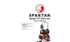 Spartan - Model 717 - Electric Mini Sewer Jetter - Manual