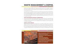 Waste Management & Disposal- Brochure