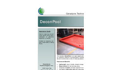Canadyne DeconPool - Open Topped Pool With Inflatable Sides Brochure