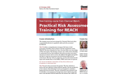 Practical Risk Assessment Training Brochure