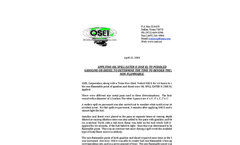 OSEI Applied to Puddle Gasoline or Diesel to Determine the Time to Render the Fuels Non-flammable Brochure