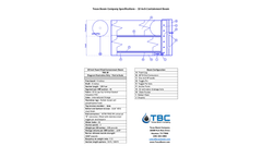TBC - Model TXB-10 - Oil Spill Containment Boom - Specifications Sheet