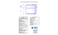 TBC - Model TXB-24-TTC - Oil Spill Containment Boom - Specifications Sheet