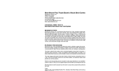Bird-Shock-Flex-Track-Electric Shock Bird Control System Specifications