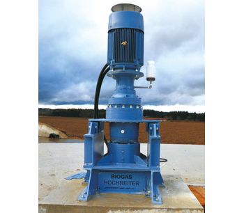 Standing Agitator for Biogas Fermenting Container