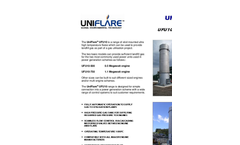 Uniflare - Model UFU10 Range - Power Generation/Utilisation Flare Stack - Brochure