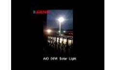 Customer satisfied with LRC30W AIO Solar Street Light in 7M Pole - Video