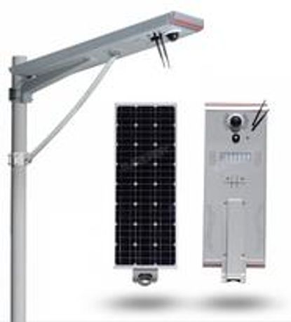 Leadray-Optoelectronic - Model LRC20W-001GC1 - 20W All in One Solar Parking Lot LightingwWith 3MP CCTV Camera and Motion Sensor
