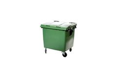 Model BR 1100L flat lid - 4-Wheeled Container