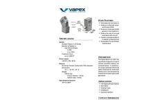 Vapex - Model Nano LV - Odor Control System - Cut sheet