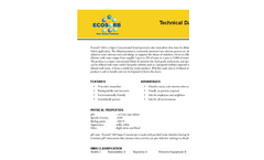 Ecosorb - Model 610 - Super Concentrated Broad Spectrum Odor Neutralizer Technical Datasheet