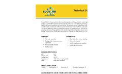 Ecosorb - Model Gel - Broad Spectrum Odor Neutralizer Technical Datasheet
