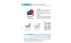 Explosion-Proof Stationery Fans — WPW-3/Ex Brochure