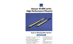Model M-600 series - Push in Vibrating Wire Sensors- Brochure
