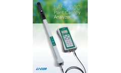 LAI-2200C Plant Canopy Analyzer Brochure