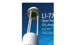 LI-7700 Open Path CH4 Analyzer Brochure