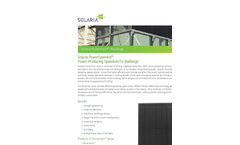 Solaria PowerSpandrel™ - Power-Producing Spandrels for Buildings - Brochure