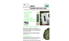 ADC BioScientific - Model AM350 - Portable Leaf Area Meter  - Brochure